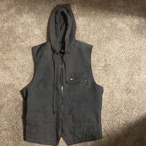 Mens Stylish Vest w Hood